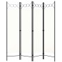Biombo divisor de 4 paneles blanco 160x180 cm
