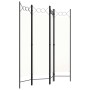 Biombo divisor de 4 paneles blanco 160x180 cm