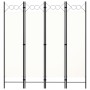 Biombo divisor de 4 paneles blanco 160x180 cm