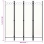 Biombo divisor de 4 paneles blanco 160x180 cm