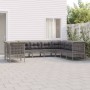 9-teiliges Gartenmöbel-Set und graue synthetische Rattankissen von vidaXL, Gartensets - Ref: Foro24-3187534, Preis: 608,62 €,...