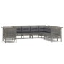 9-teiliges Gartenmöbel-Set und graue synthetische Rattankissen von vidaXL, Gartensets - Ref: Foro24-3187534, Preis: 608,62 €,...