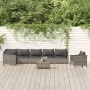 8-teiliges Gartenmöbel-Set und graue synthetische Rattankissen von vidaXL, Gartensets - Ref: Foro24-3187285, Preis: 673,28 €,...