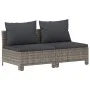 8-piece garden furniture set and gray synthetic rattan cushions by vidaXL, Garden sets - Ref: Foro24-3187285, Price: 673,28 €...