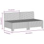 8-piece garden furniture set and gray synthetic rattan cushions by vidaXL, Garden sets - Ref: Foro24-3187285, Price: 702,82 €...