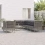 9-teiliges Gartenmöbel-Set und graue synthetische Rattankissen von vidaXL, Gartensets - Ref: Foro24-3187543, Preis: 490,47 €,...