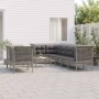 9-teiliges Gartenmöbel-Set und graue synthetische Rattankissen von vidaXL, Gartensets - Ref: Foro24-3187543, Preis: 503,00 €,...