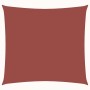 Toldo de vela cuadrado tela Oxford terracota 3x3 m