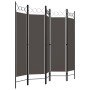 Biombo divisor de 5 paneles gris antracita 200x180 cm