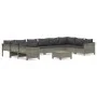 11-piece garden furniture set and gray synthetic rattan cushions by vidaXL, Garden sets - Ref: Foro24-3187307, Price: 781,61 ...