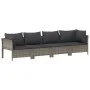 11-piece garden furniture set and gray synthetic rattan cushions by vidaXL, Garden sets - Ref: Foro24-3187307, Price: 781,61 ...