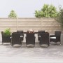 9-piece garden dining set and black synthetic rattan cushions by vidaXL, Garden sets - Ref: Foro24-3187322, Price: 724,04 €, ...