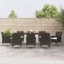 9-piece garden dining set and black synthetic rattan cushions by vidaXL, Garden sets - Ref: Foro24-3187322, Price: 715,63 €, ...
