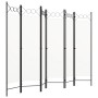 Biombo divisor de 6 paneles blanco 240x180 cm