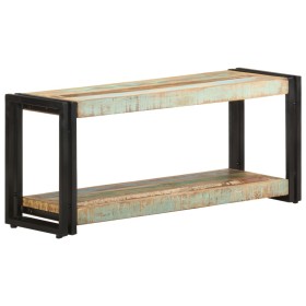 Mueble para TV de madera maciza reciclada 90x30x40 cm