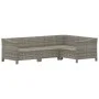 4-teiliges Gartenmöbel-Set und graue synthetische Rattankissen von vidaXL, Gartensets - Ref: Foro24-3187272, Preis: 314,00 €,...