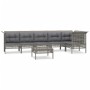 7-teiliges Gartenmöbel-Set und graue synthetische Rattankissen von vidaXL, Gartensets - Ref: Foro24-3187510, Preis: 381,13 €,...