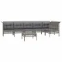 7-teiliges Gartenmöbel-Set und graue synthetische Rattankissen von vidaXL, Gartensets - Ref: Foro24-3187510, Preis: 389,57 €,...