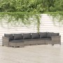 7-teiliges Gartenmöbel-Set und graue synthetische Rattankissen von vidaXL, Gartensets - Ref: Foro24-3187293, Preis: 576,66 €,...