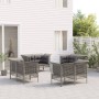 8-teiliges Gartenmöbel-Set und Kissen synthetisches Rattangrau von vidaXL, Gartensets - Ref: Foro24-3187482, Preis: 484,41 €,...