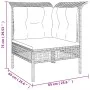 5-teiliges Gartenmöbel-Set und graue synthetische Rattankissen von vidaXL, Gartensets - Ref: Foro24-3187503, Preis: 276,11 €,...