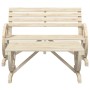 Juego de muebles de jardín 4 piezas madera maciza de abeto