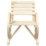 Juego de muebles de jardín 4 piezas madera maciza de abeto