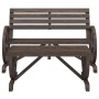 Juego de muebles de jardín 4 piezas madera maciza de abeto