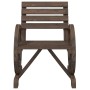 Juego de muebles de jardín 4 piezas madera maciza de abeto