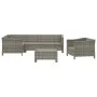 6-piece garden furniture set with gray synthetic rattan cushions by vidaXL, Garden sets - Ref: Foro24-3187281, Price: 498,44 ...