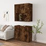 Hohes Sideboard aus geräuchertem Eichensperrholz von vidaXL, Sideboards - Ref: Foro24-3185356, Preis: 147,92 €, Rabatt: %