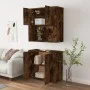 Hohes Sideboard aus geräuchertem Eichensperrholz von vidaXL, Sideboards - Ref: Foro24-3185356, Preis: 143,69 €, Rabatt: %