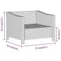 6-piece garden furniture set with gray synthetic rattan cushions by vidaXL, Garden sets - Ref: Foro24-3187281, Price: 498,44 ...