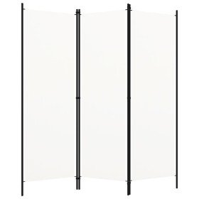 Biombo divisor de 3 paneles blanco 150x180 cm