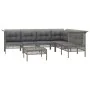 7-piece garden furniture set and gray synthetic rattan cushions by vidaXL, Garden sets - Ref: Foro24-3187516, Price: 371,76 €...