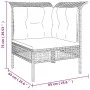 7-piece garden furniture set and gray synthetic rattan cushions by vidaXL, Garden sets - Ref: Foro24-3187516, Price: 371,76 €...