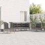 5-piece garden furniture set and gray synthetic rattan cushions by vidaXL, Garden sets - Ref: Foro24-3187486, Price: 303,60 €...