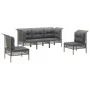 5-teiliges Gartenmöbel-Set und graue synthetische Rattankissen von vidaXL, Gartensets - Ref: Foro24-3187486, Preis: 296,05 €,...