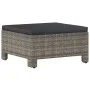 Set de muebles de jardín 5 pzas y cojines ratán sintético gris de vidaXL, Conjuntos de jardín - Ref: Foro24-3187263, Precio: ...