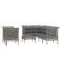 8-teiliges Gartenmöbel-Set und graue synthetische Rattankissen von vidaXL, Gartensets - Ref: Foro24-3187542, Preis: 473,69 €,...