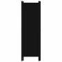 Biombo divisor de 4 paneles negro 200x180 cm