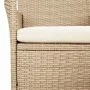 5 Stk. Gartentisch und Stühle und Kissen synthetisches Rattan beige von vidaXL, Gartensets - Ref: Foro24-3187421, Preis: 334,...