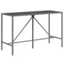 Garden table and high stools 11 pieces and gray PE rattan cushions by vidaXL, Garden sets - Ref: Foro24-3187640, Price: 427,8...