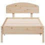 Estructura de cama sin colchón madera maciza de pino 90x200 cm