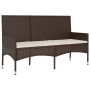 3-Sitzer-Gartenbank mit Kissen Kunstrattanbraun von vidaXL, Gartenbänke - Ref: Foro24-319491, Preis: 95,86 €, Rabatt: %