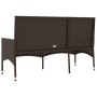 3-Sitzer-Gartenbank mit Kissen Kunstrattanbraun von vidaXL, Gartenbänke - Ref: Foro24-319491, Preis: 95,86 €, Rabatt: %