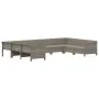 Garden furniture set 9 pieces and gray synthetic rattan cushions by vidaXL, Garden sets - Ref: Foro24-3187304, Price: 628,16 ...