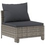 Garden furniture set 9 pieces and gray synthetic rattan cushions by vidaXL, Garden sets - Ref: Foro24-3187304, Price: 640,09 ...
