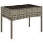 4-teiliges Gartenmöbel-Set und graue synthetische Rattankissen von vidaXL, Gartensets - Ref: Foro24-319497, Preis: 176,72 €, ...