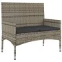 4-teiliges Gartenmöbel-Set und graue synthetische Rattankissen von vidaXL, Gartensets - Ref: Foro24-319497, Preis: 175,14 €, ...